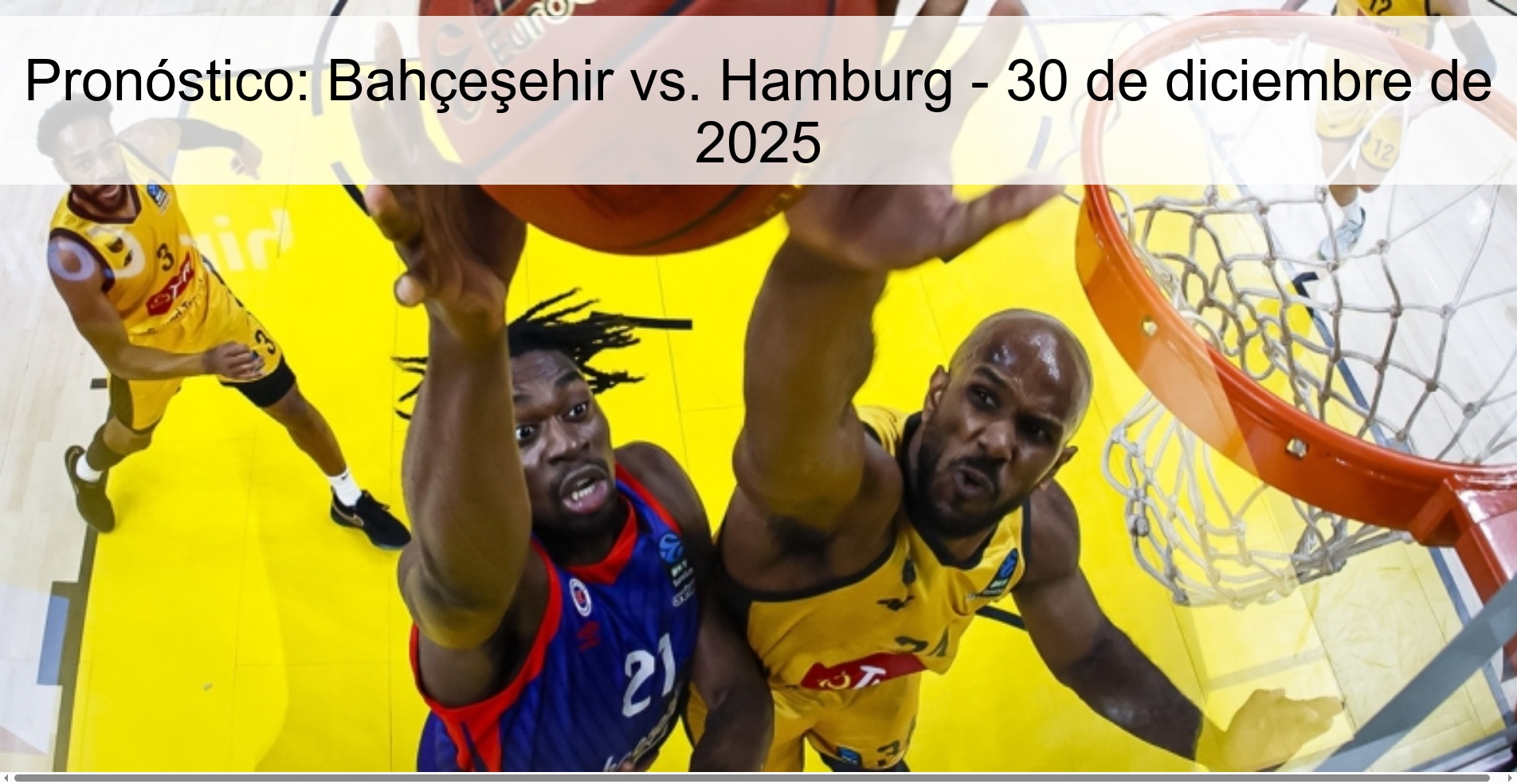 Pronóstico: Bahçeşehir vs. Hamburg – 30 de diciembre de 2025
