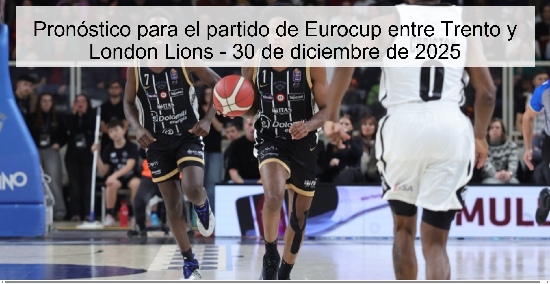 Pronóstico para el partido de Eurocup entre Trento y London Lions – 30 de diciembre de 2025