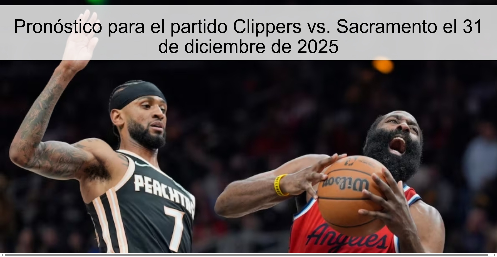 Pronóstico para el partido Clippers vs. Sacramento el 31 de diciembre de 2025