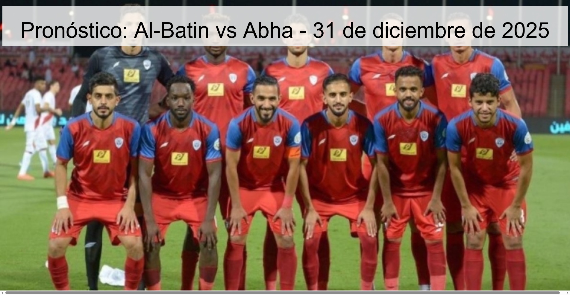 Pronóstico: Al-Batin vs Abha – 31 de diciembre de 2025