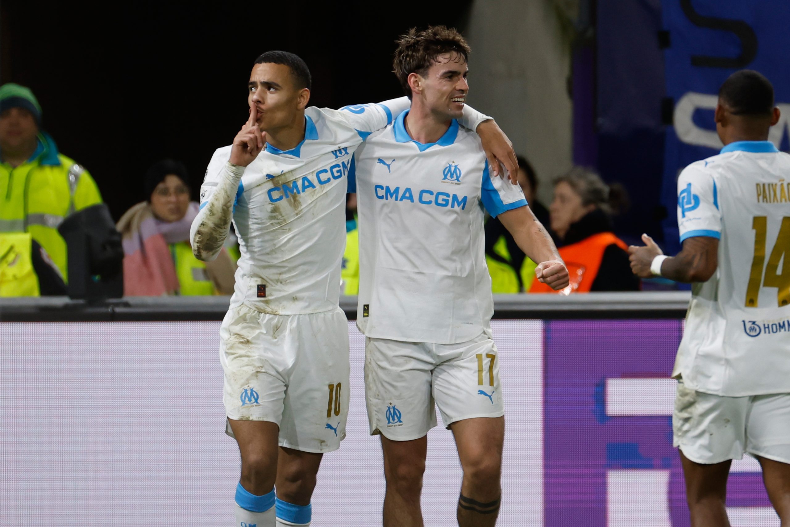 Emocionante remontada: Mason Greenwood brilla con un doblete y lleva al Marsella a los playoffs de la Champions