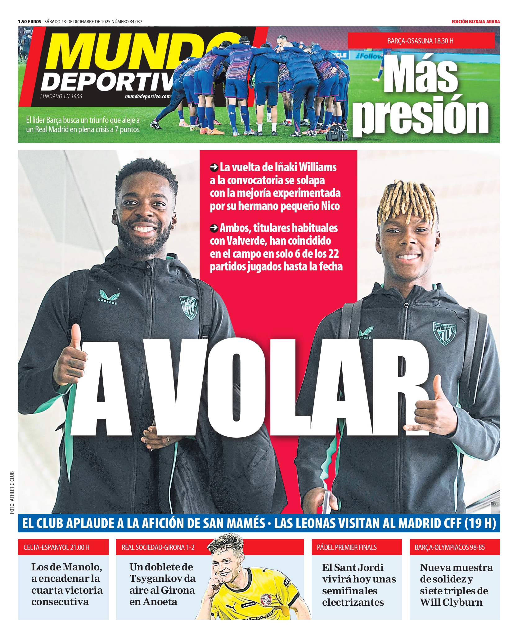 Los hermanos Williams brillan en el Athletic: Un regreso emocionante y una victoria inminente