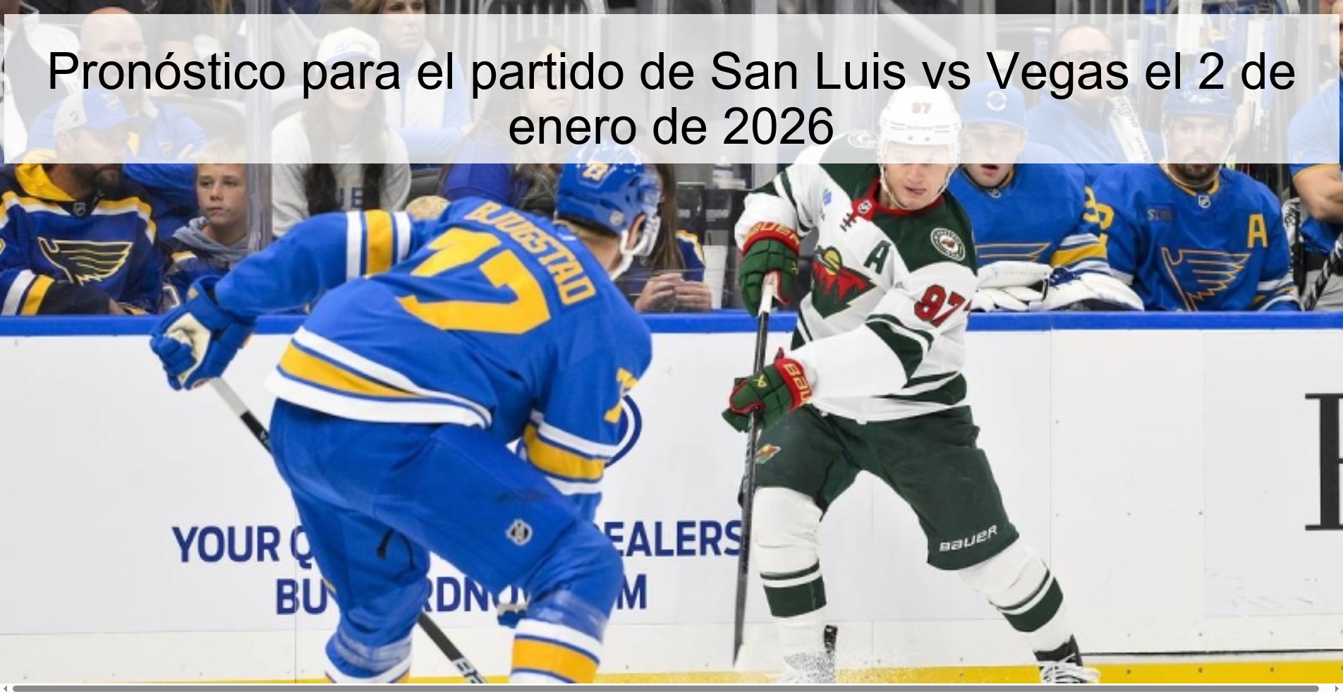 Pronóstico para el partido de San Luis vs Vegas el 2 de enero de 2026