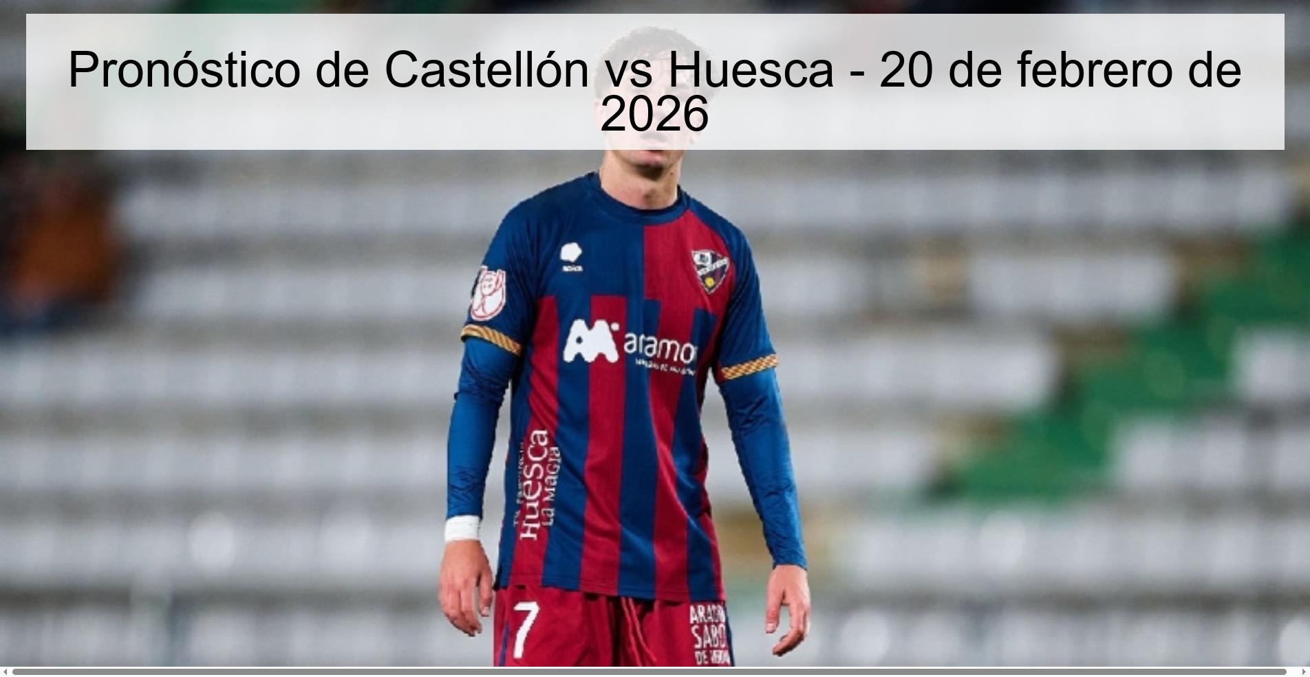 Pronóstico de Castellón vs Huesca – 20 de febrero de 2026