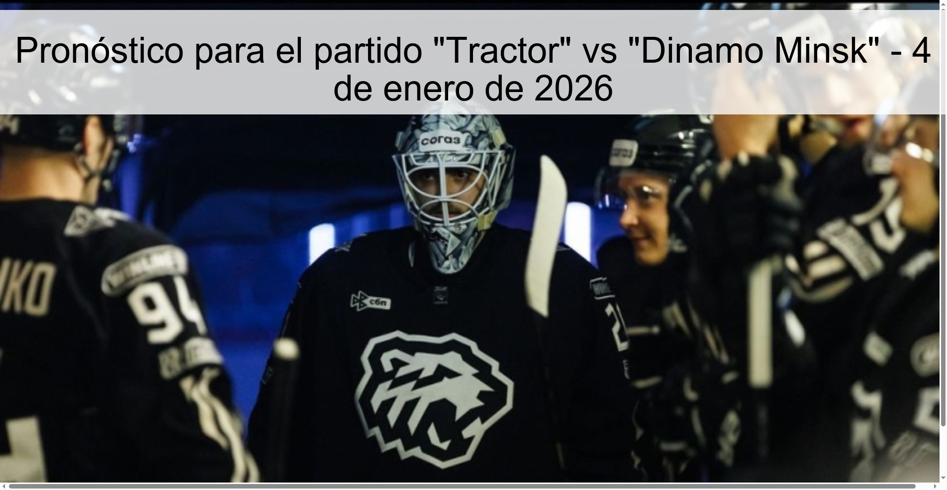 Pronóstico para el partido 