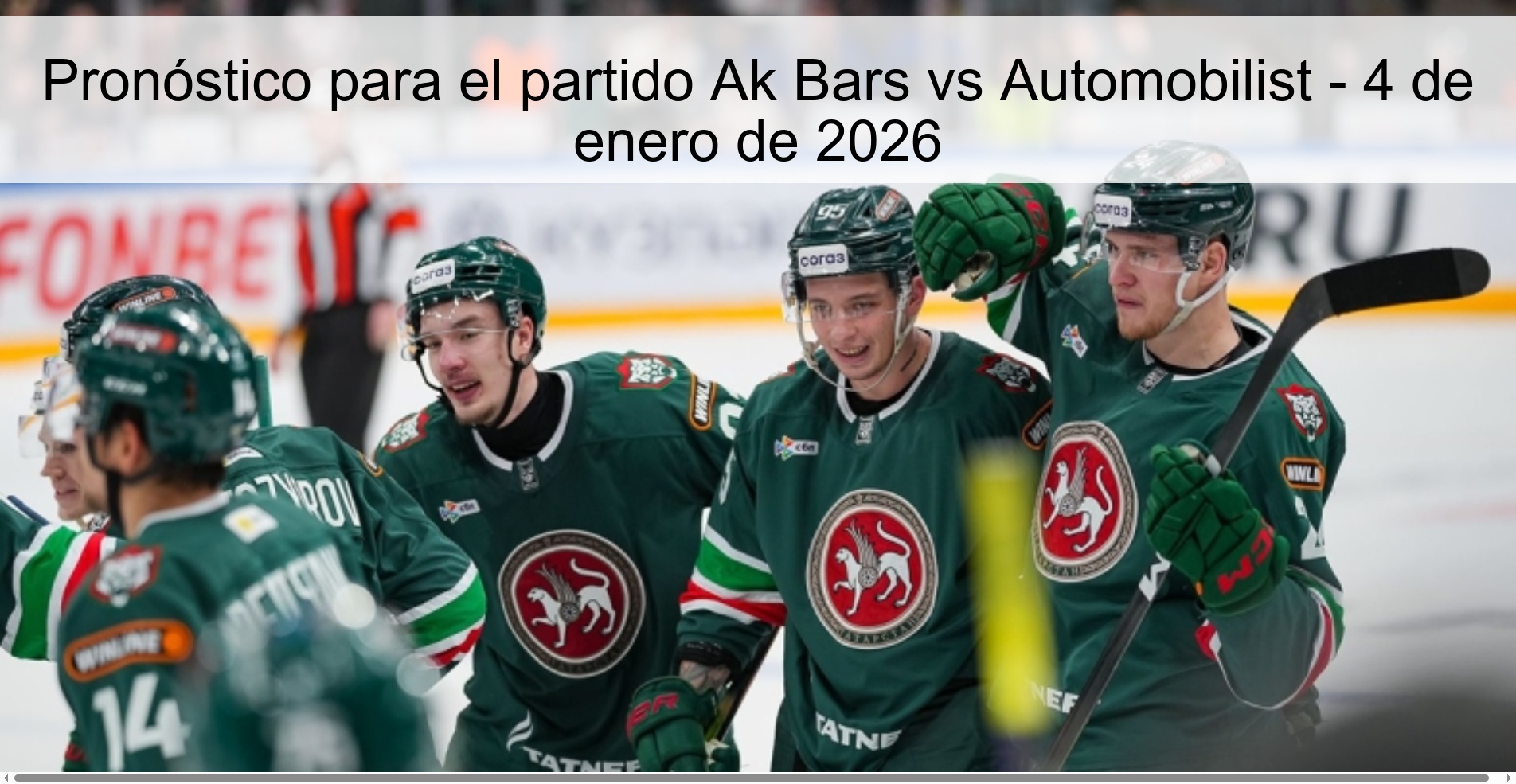 Pronóstico para el partido Ak Bars vs Automobilist - 4 de enero de 2026