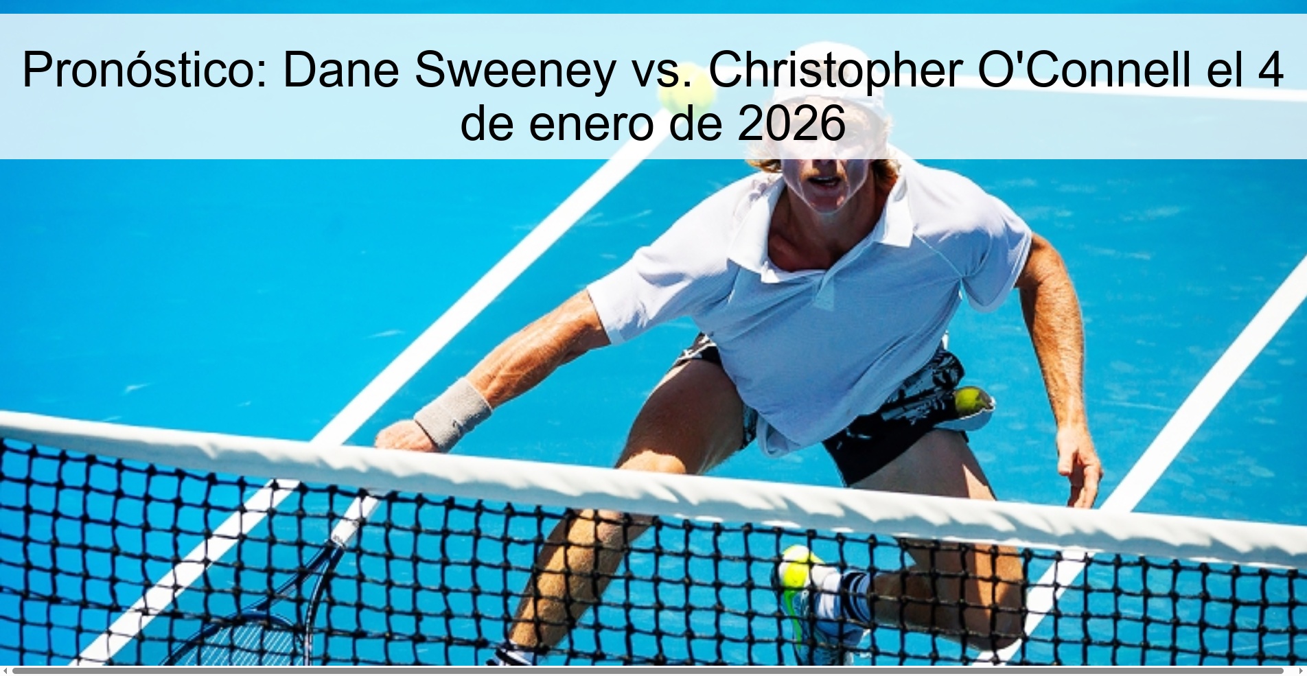 Pronóstico: Dane Sweeney vs. Christopher O'Connell el 4 de enero de 2026