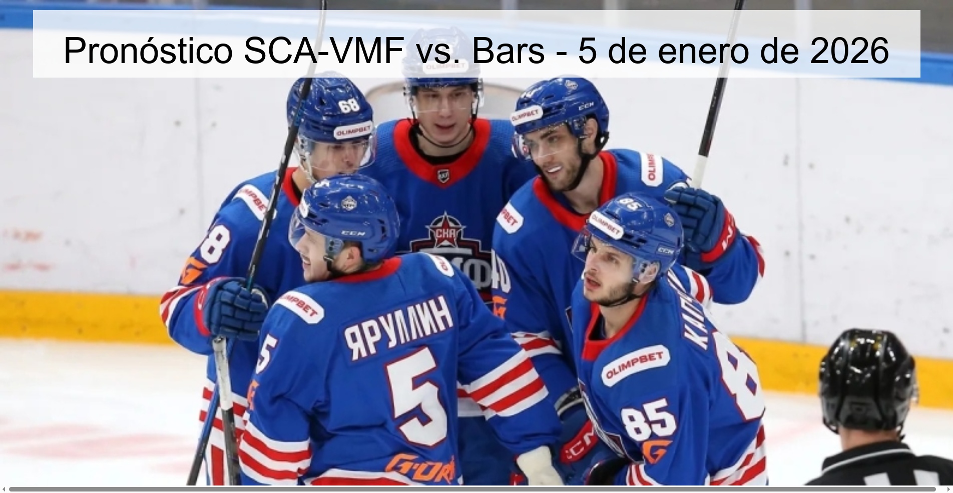 Pronóstico SCA-VMF vs. Bars – 5 de enero de 2026