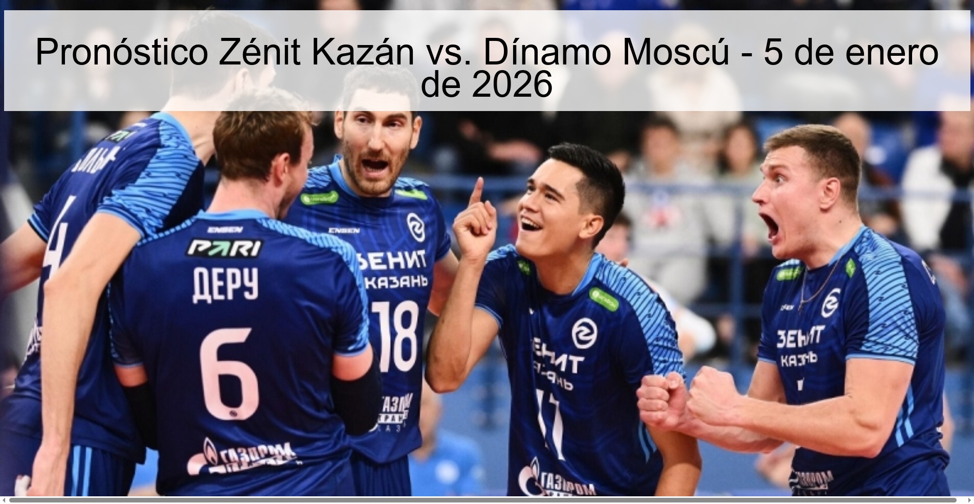Pronóstico Zénit Kazán vs. Dínamo Moscú - 5 de enero de 2026