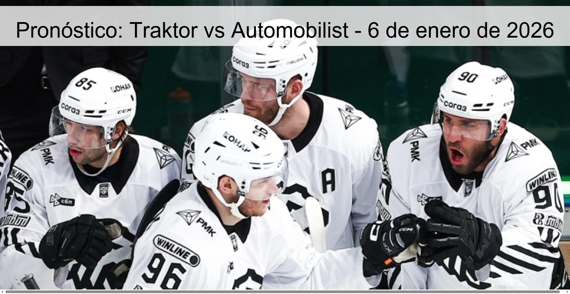 Pronóstico: Traktor vs Automobilist – 6 de enero de 2026