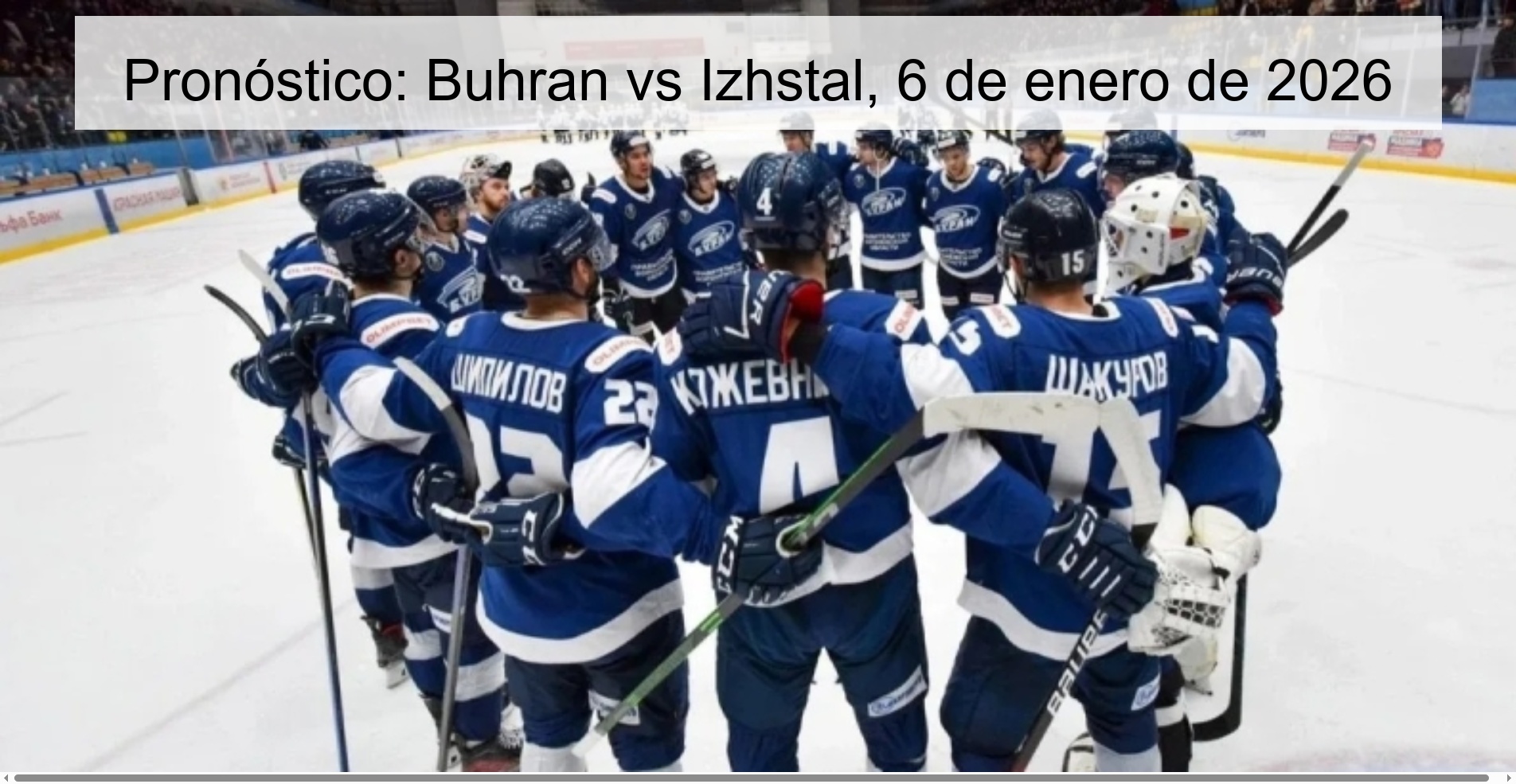 Pronóstico: Buhran vs Izhstal, 6 de enero de 2026