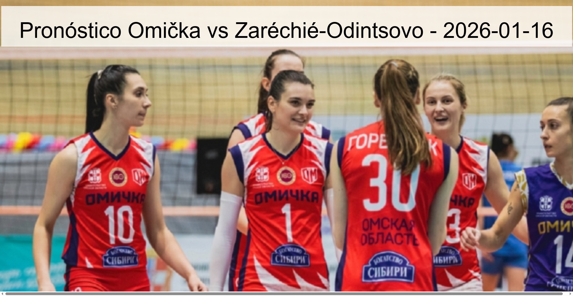 Pronóstico Omička vs Zaréchié-Odintsovo – 2026-01-16
