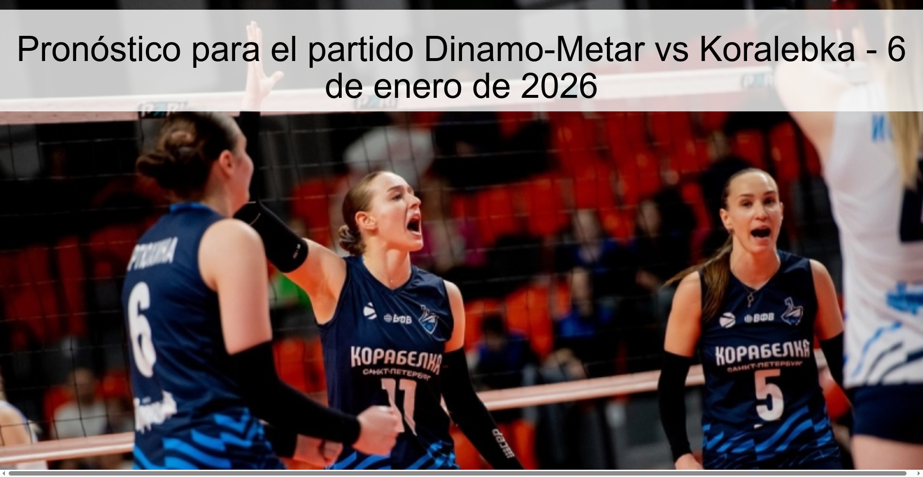 Pronóstico para el partido Dinamo-Metar vs Koralebka – 6 de enero de 2026