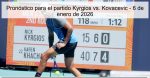 Pronóstico para el partido Kyrgios vs. K