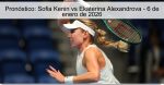 Pronóstico: Sofia Kenin vs Ekaterina Ale