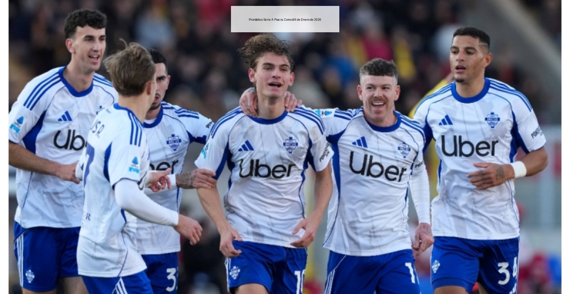 Pronóstico Serie A: Pisa vs. Como – 6 de Enero de 2026