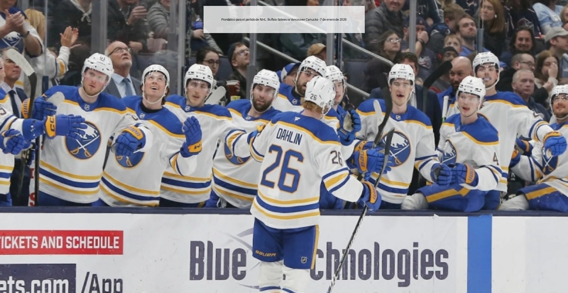 Pronóstico para el partido de NHL: Buffalo Sabres vs Vancouver Canucks – 7 de enero de 2026