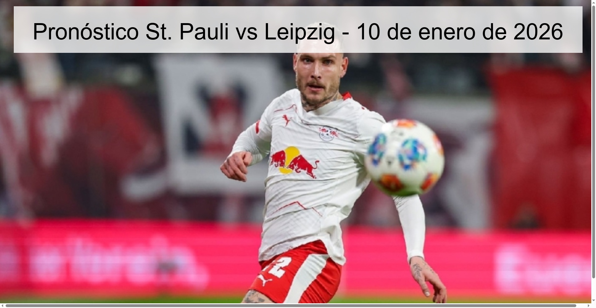 Pronóstico St. Pauli vs Leipzig – 10 de enero de 2026