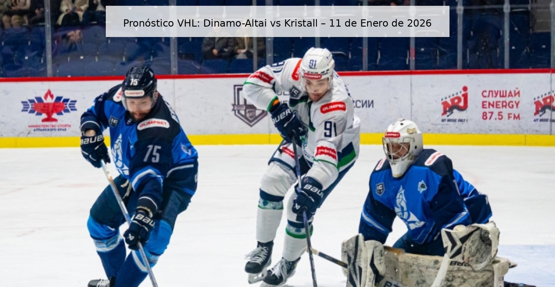 Pronóstico VHL: Dinamo-Altai vs Kristall – 11 de Enero de 2026