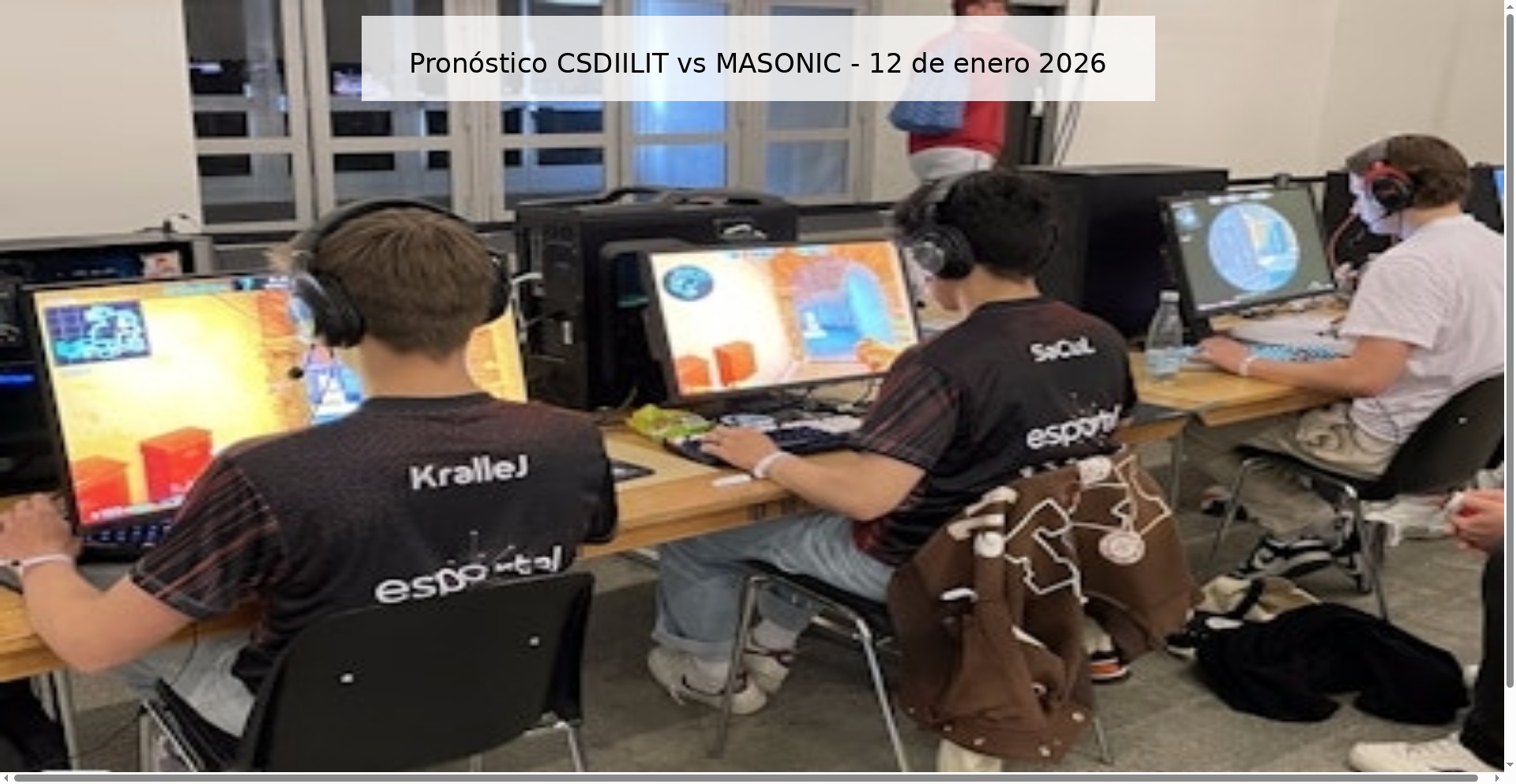 Pronóstico CSDIILIT vs MASONIC – 12 de enero 2026
