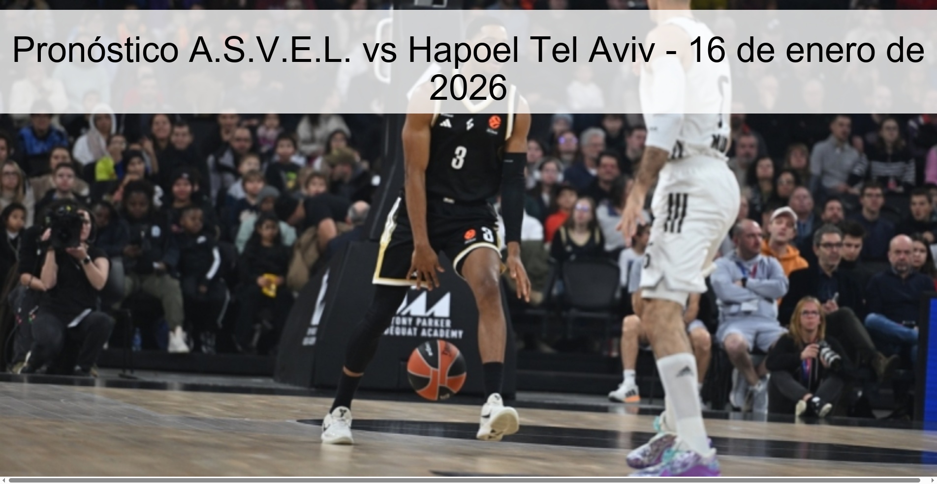 Pronóstico A.S.V.E.L. vs Hapoel Tel Aviv – 16 de enero de 2026