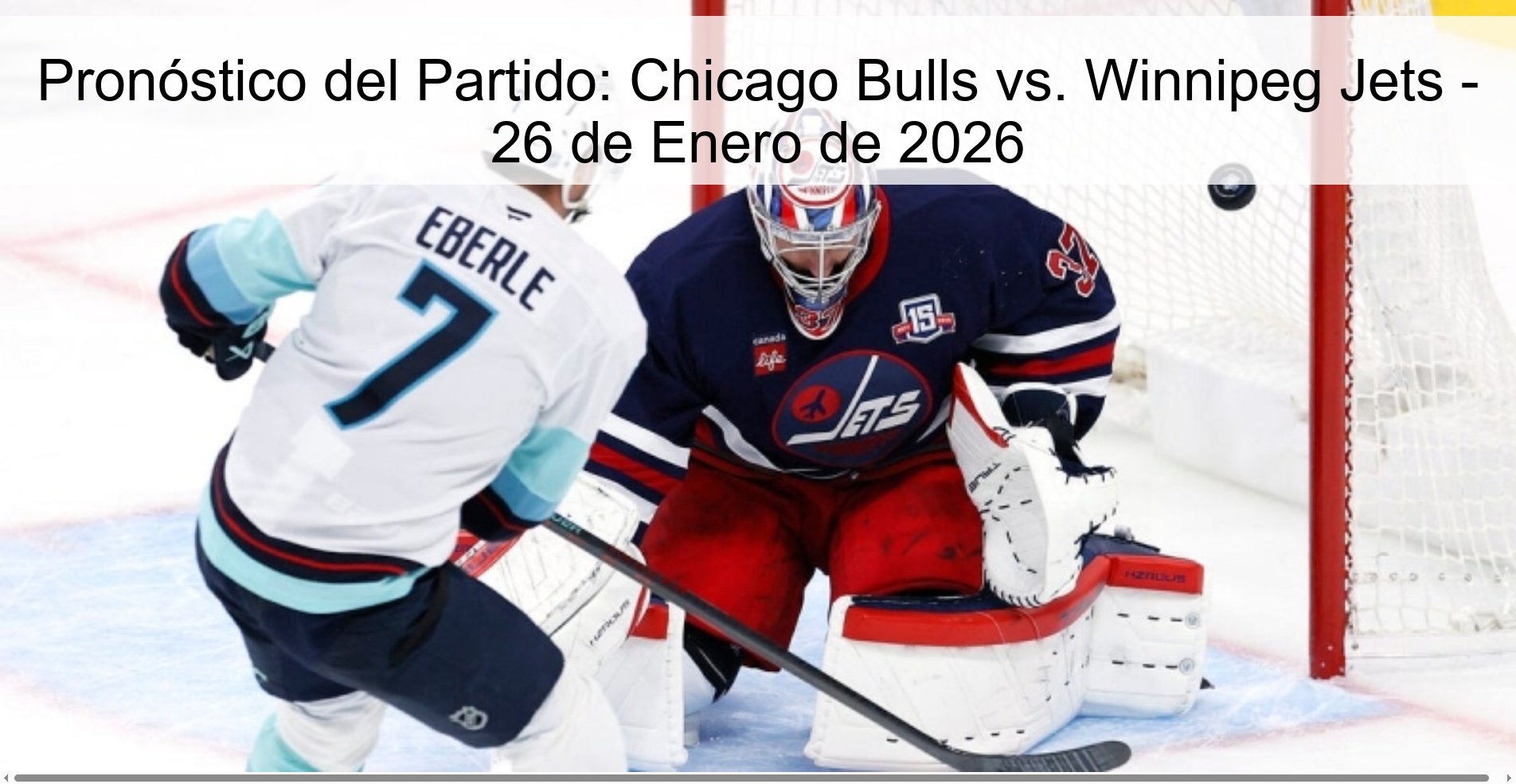 Pronóstico del Partido: Chicago Bulls vs. Winnipeg Jets – 26 de Enero de 2026
