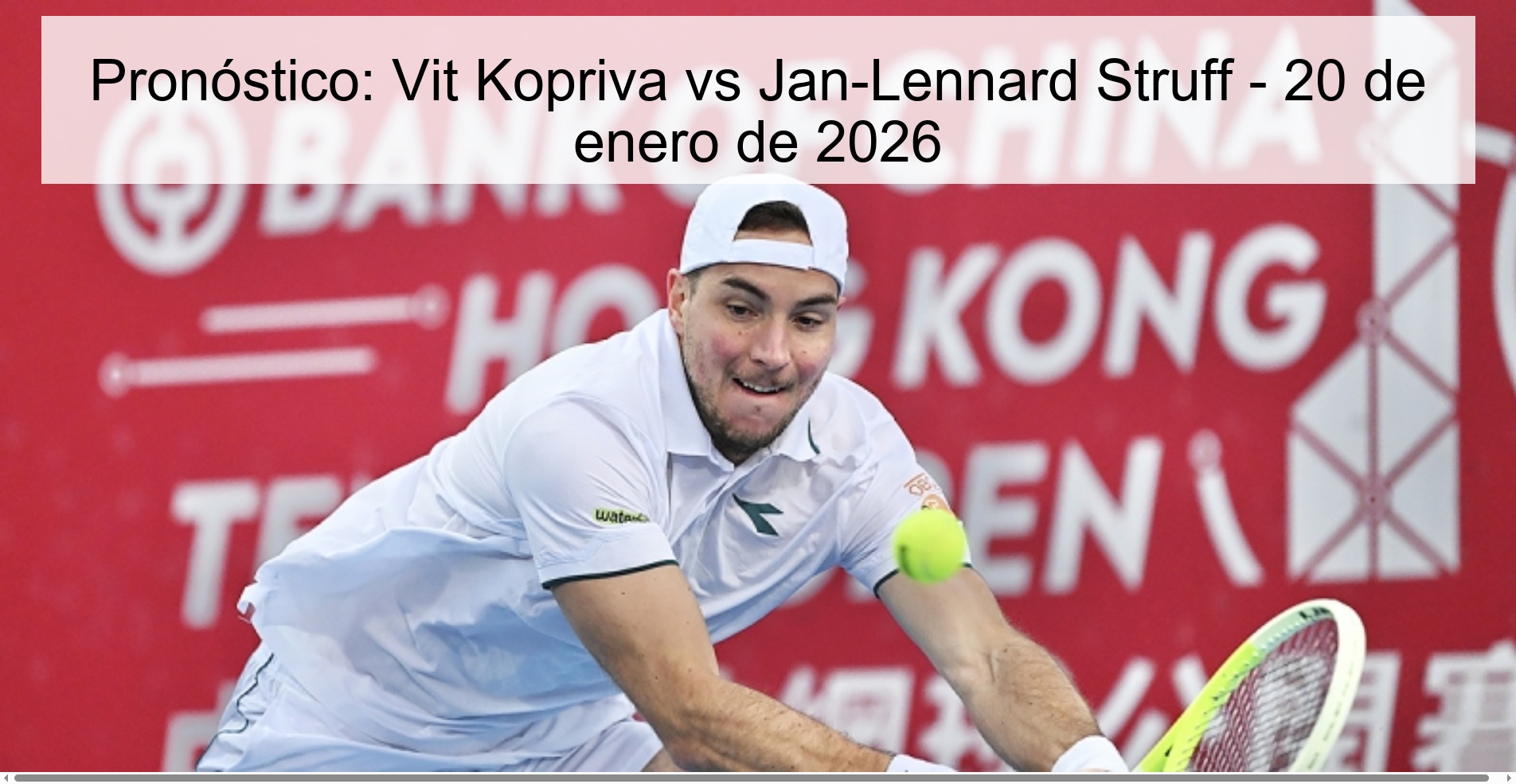 Pronóstico: Vit Kopriva vs Jan-Lennard Struff – 20 de enero de 2026
