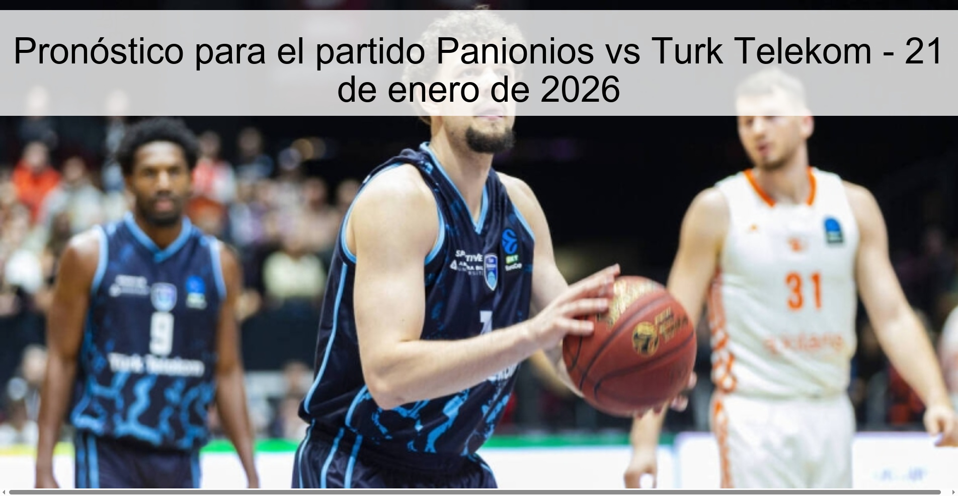 Pronóstico para el partido Panionios vs Turk Telekom – 21 de enero de 2026