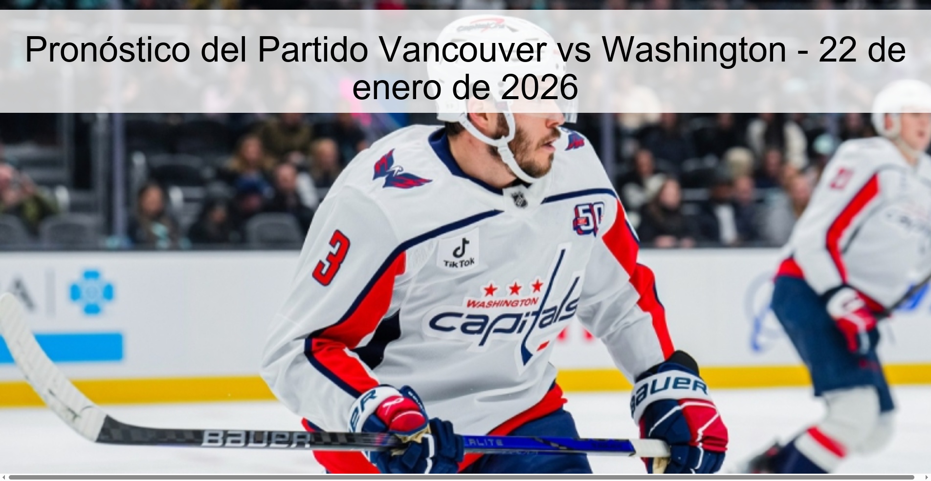 Pronóstico del Partido Vancouver vs Washington – 22 de enero de 2026