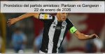 Pronóstico del partido amistoso: Partiza