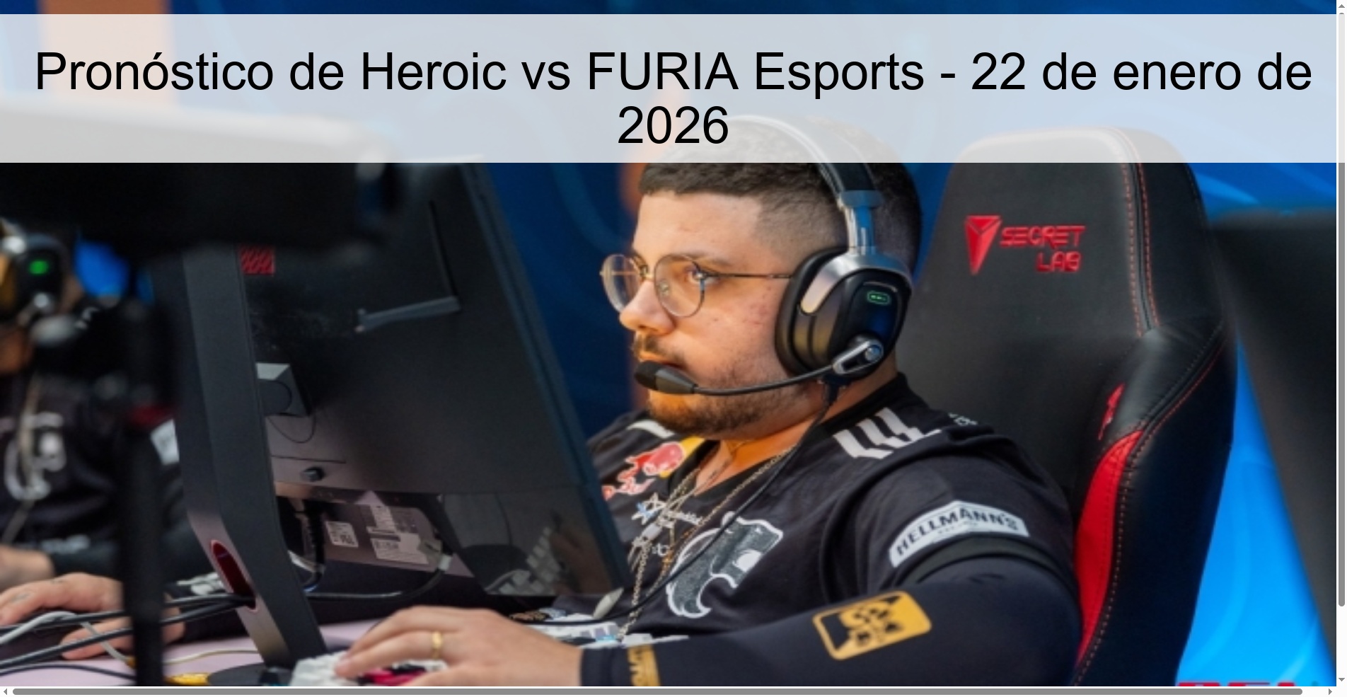 Pronóstico de Heroic vs FURIA Esports – 22 de enero de 2026