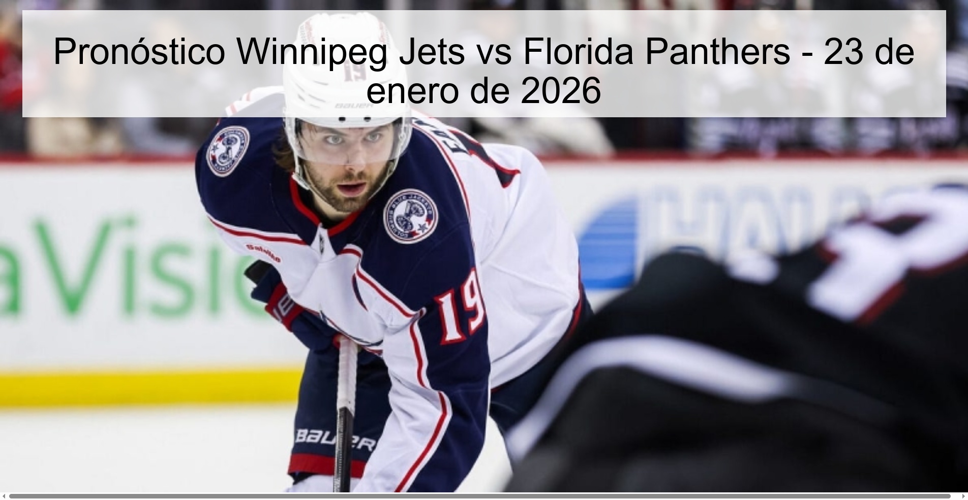 Pronóstico Winnipeg Jets vs Florida Panthers – 23 de enero de 2026