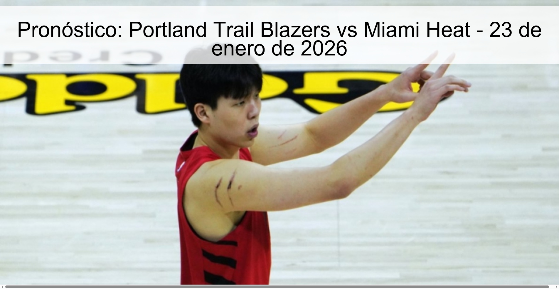 Pronóstico: Portland Trail Blazers vs Miami Heat – 23 de enero de 2026