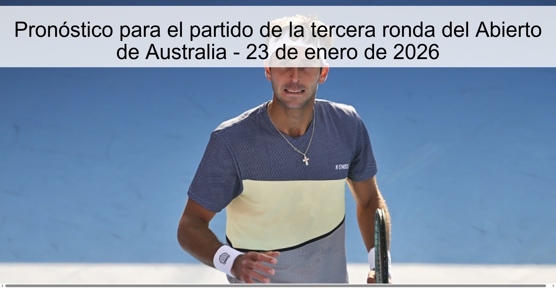 Pronóstico para el partido de la tercera ronda del Abierto de Australia – 23 de enero de 2026