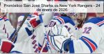 Pronóstico San José Sharks vs New York R
