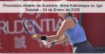 Pronóstico Abierto de Australia: Anna Ka