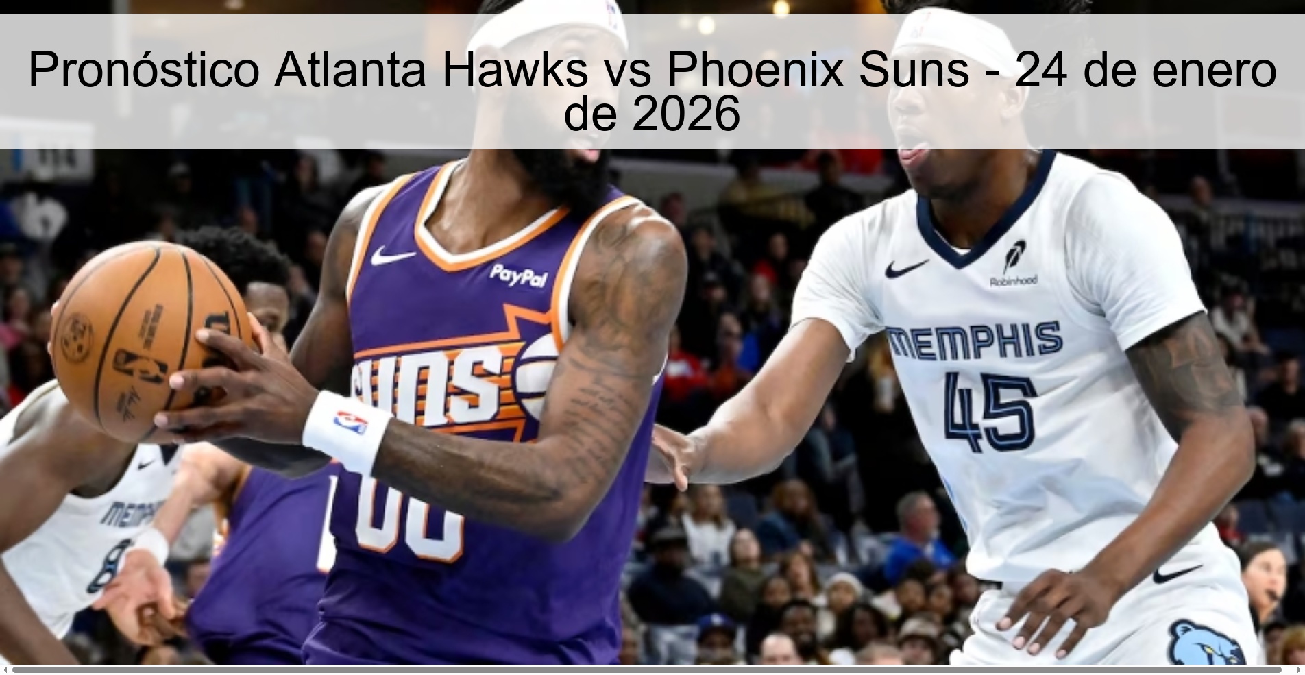 Pronóstico Atlanta Hawks vs Phoenix Suns – 24 de enero de 2026