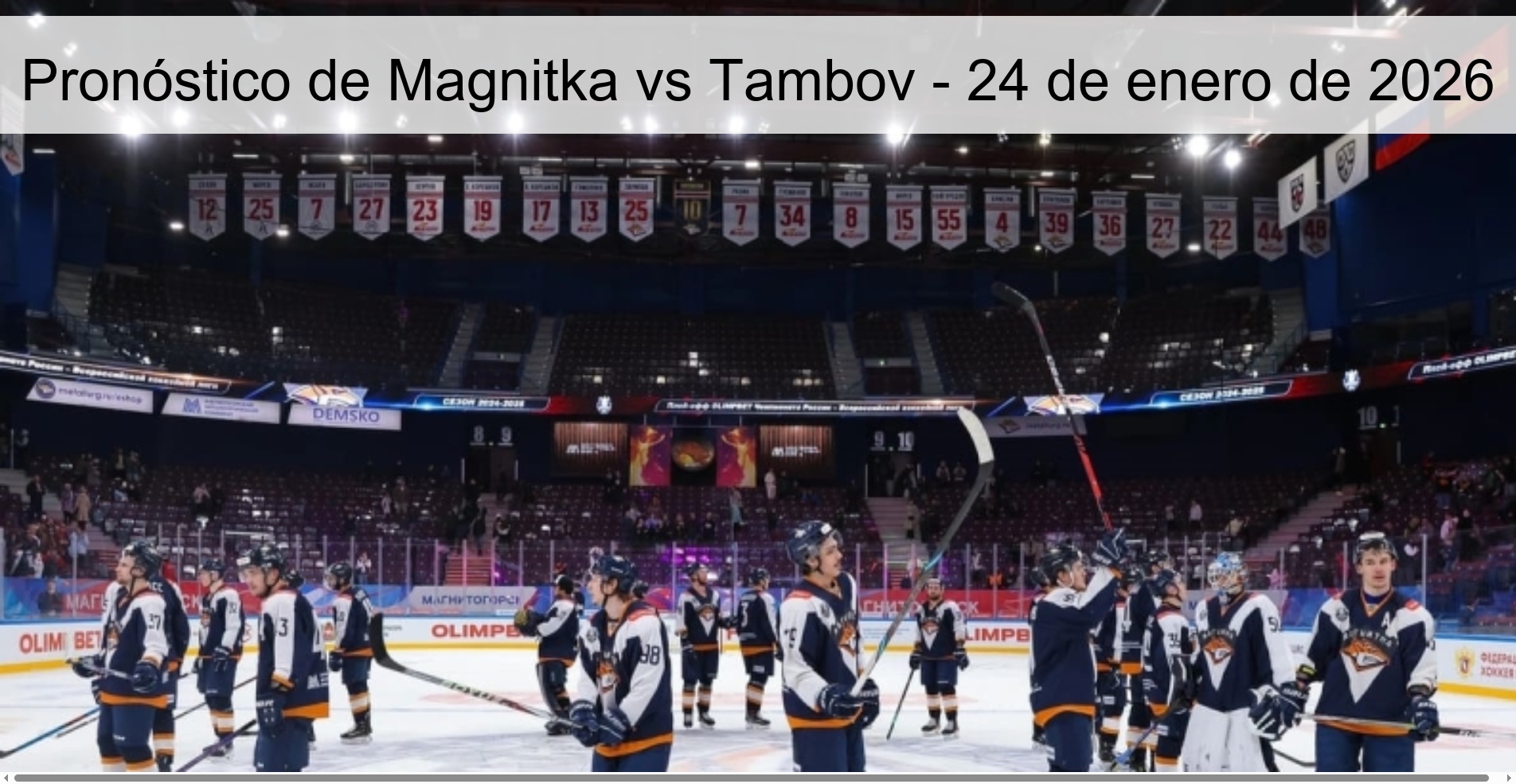 Pronóstico de Magnitka vs Tambov – 24 de enero de 2026
