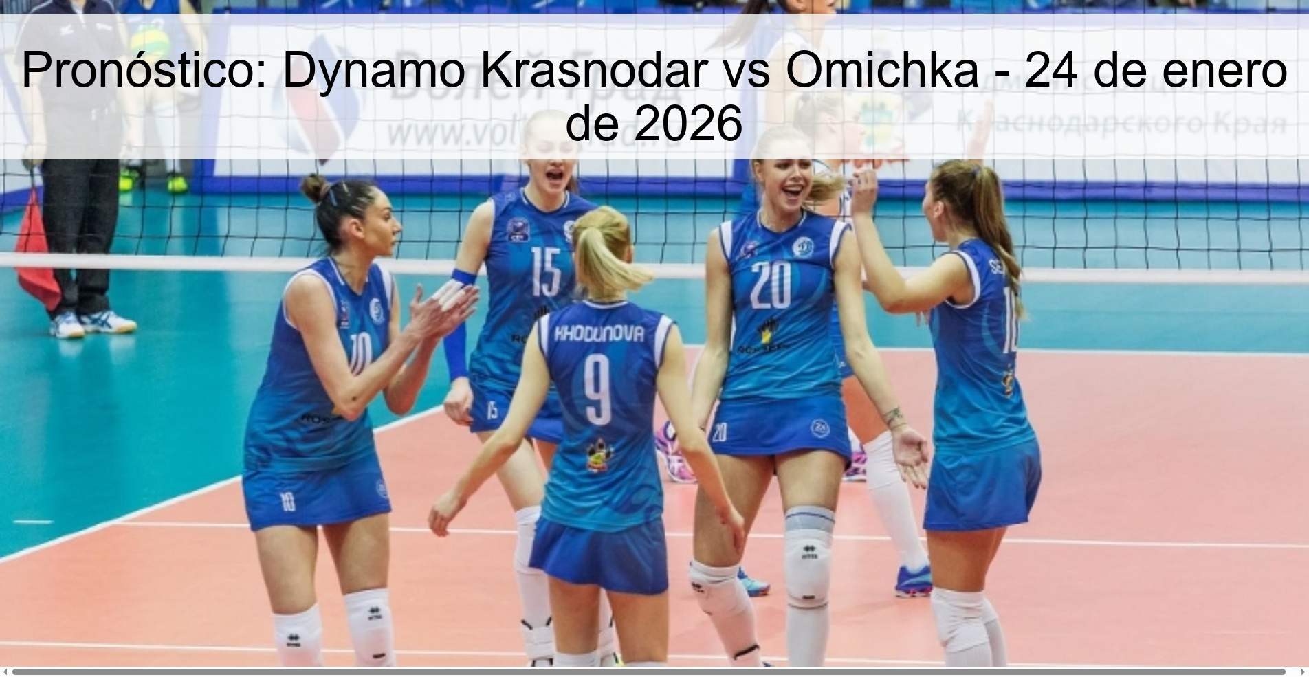 Pronóstico: Dynamo Krasnodar vs Omichka – 24 de enero de 2026