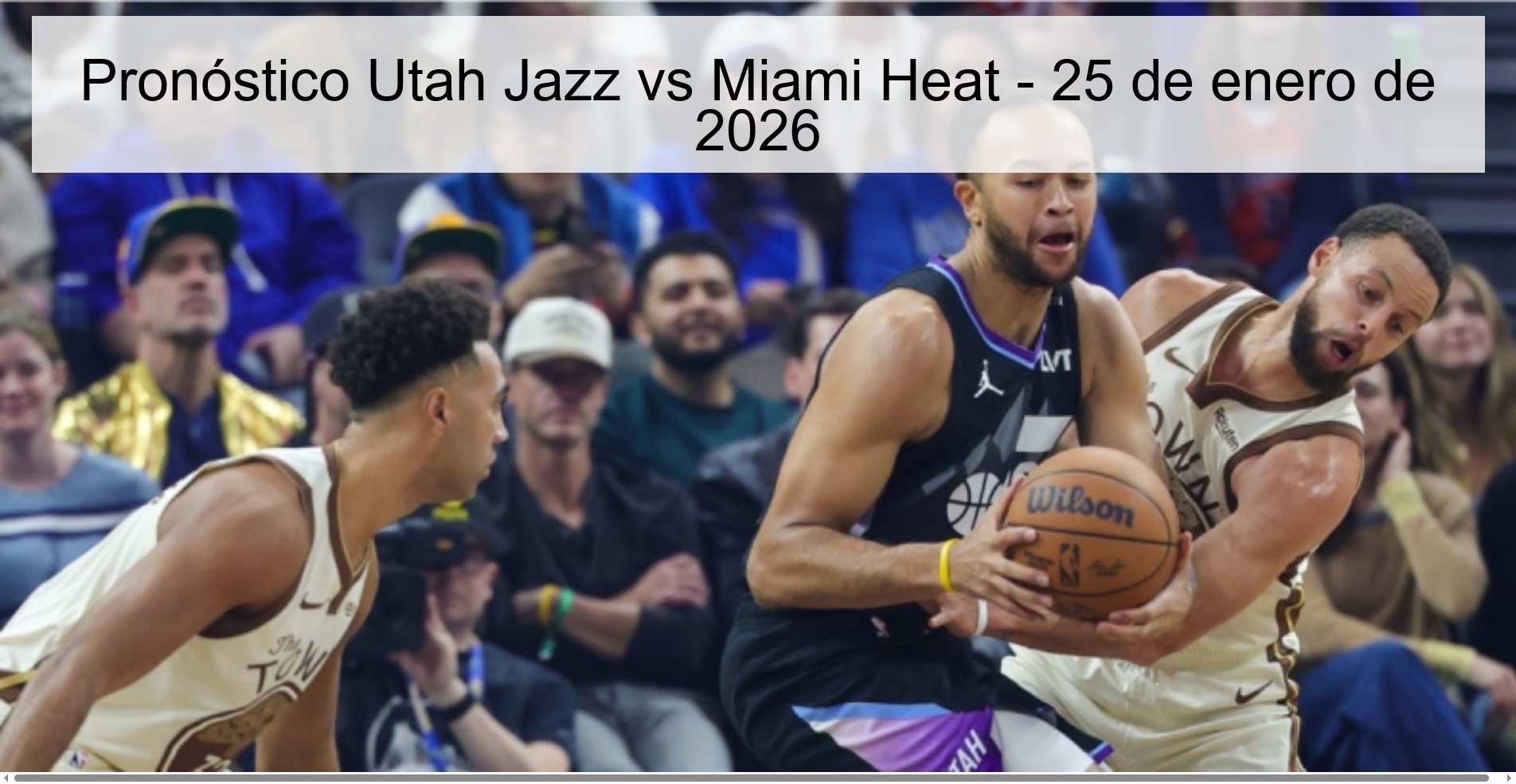 Pronóstico Utah Jazz vs Miami Heat – 25 de enero de 2026