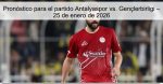 Pronóstico para el partido Antalyaspor v