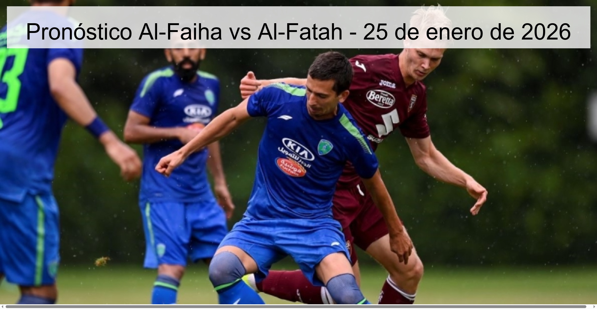 Pronóstico Al-Faiha vs Al-Fatah – 25 de enero de 2026