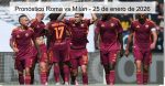 Pronóstico Roma vs Milán – 25 de e