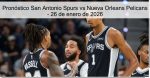 Pronóstico San Antonio Spurs vs Nueva Or