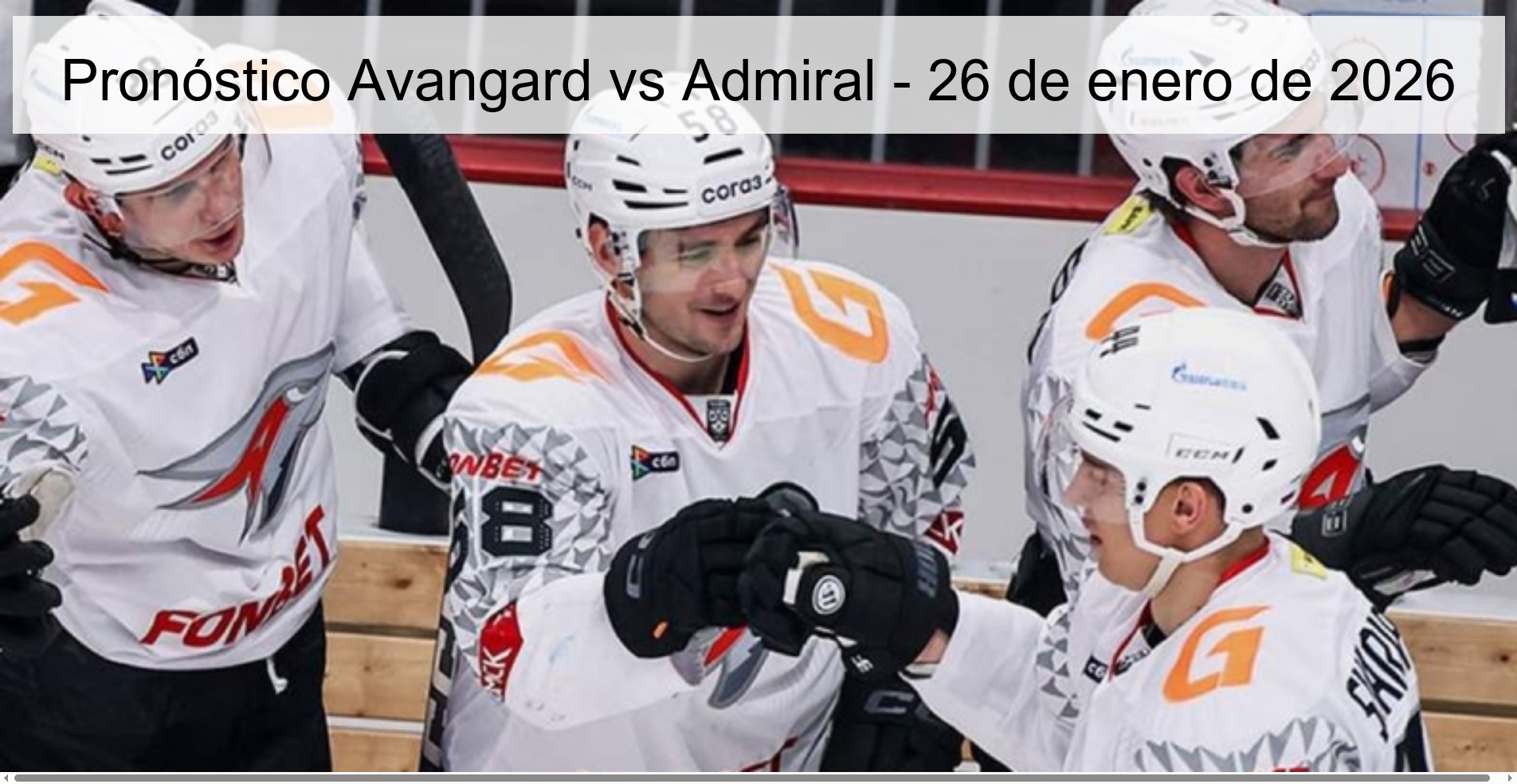 Pronóstico Avangard vs Admiral – 26 de enero de 2026