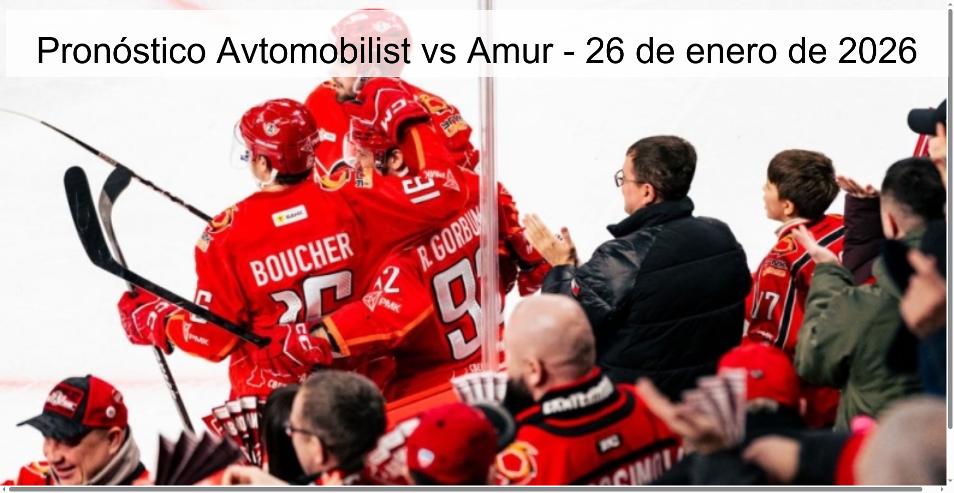 Pronóstico Avtomobilist vs Amur – 26 de enero de 2026