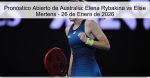 Pronóstico Abierto de Australia: Elena R