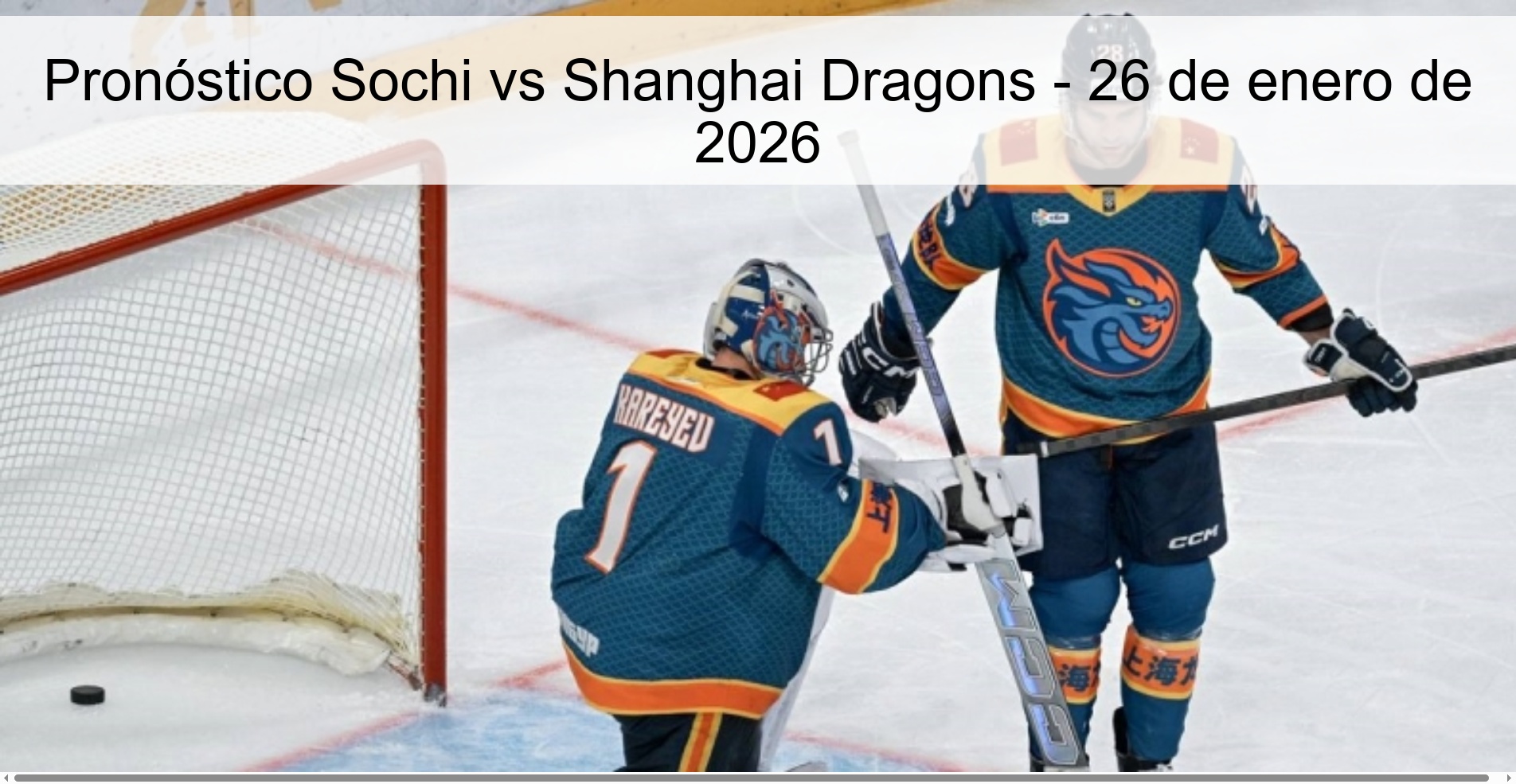 Pronóstico Sochi vs Shanghai Dragons – 26 de enero de 2026