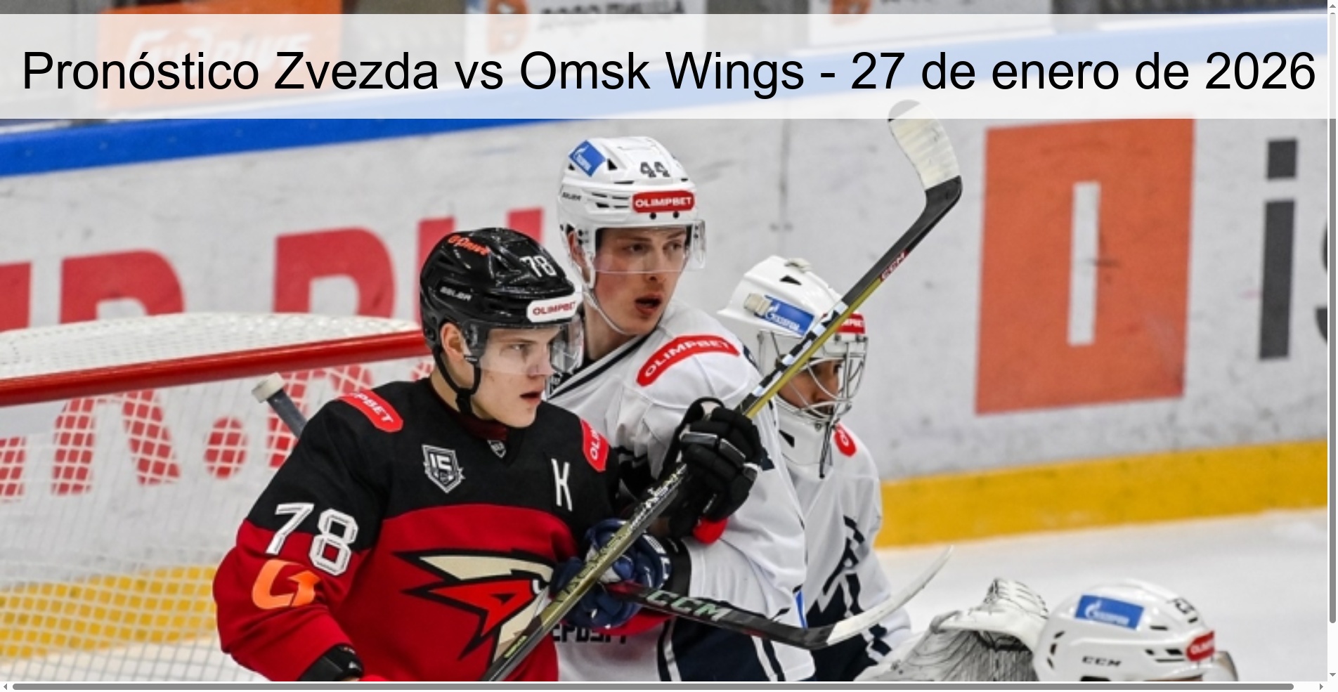 Pronóstico Zvezda vs Omsk Wings – 27 de enero de 2026