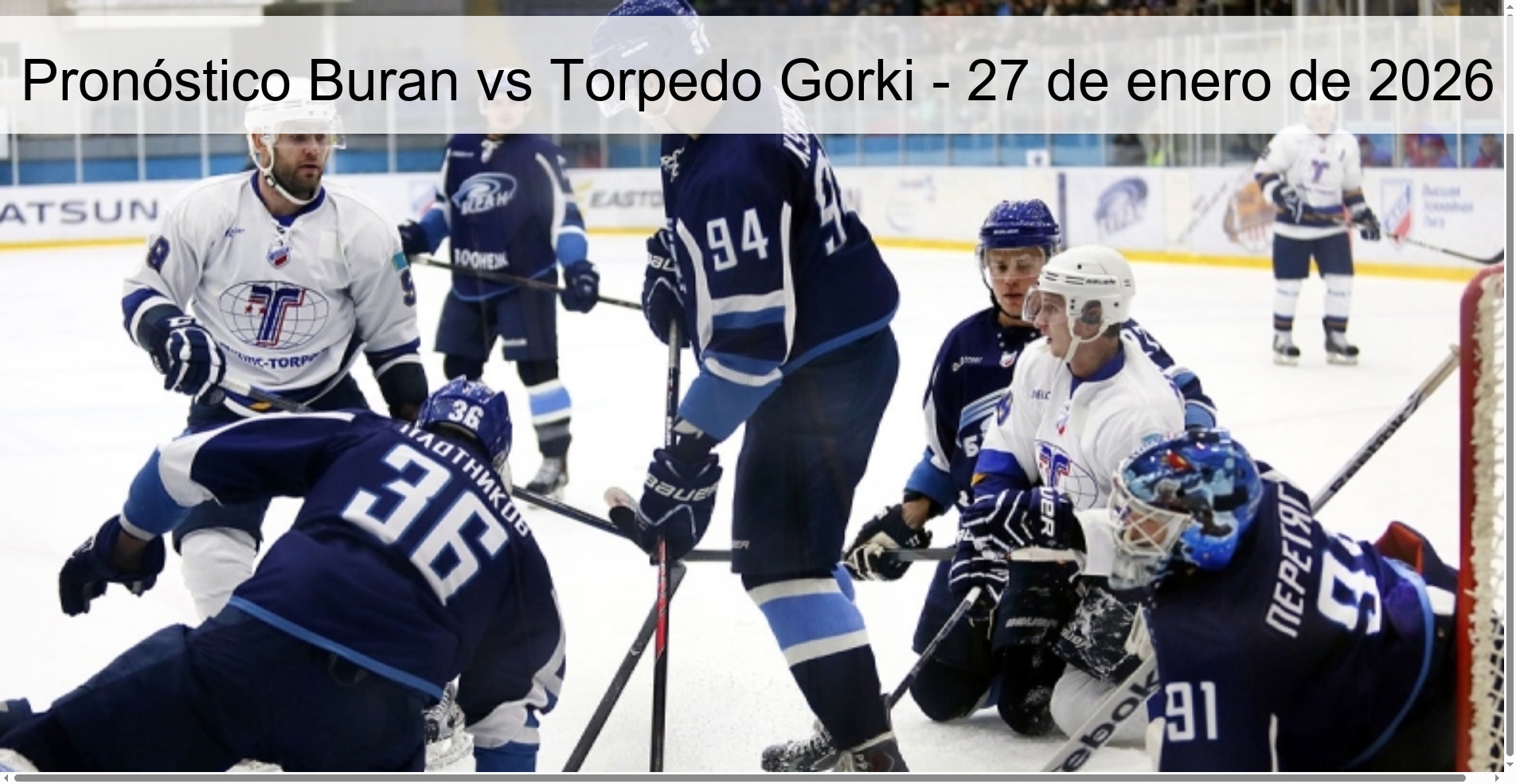 Pronóstico Buran vs Torpedo Gorki – 27 de enero de 2026